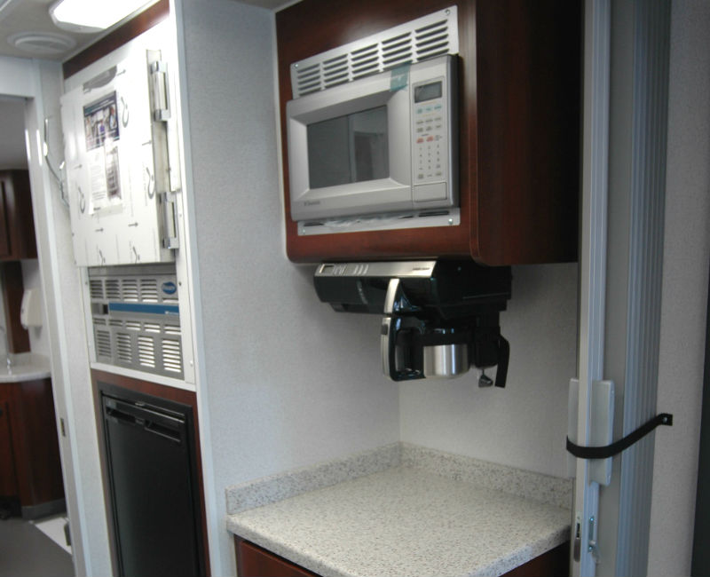 Coffee and Microwave in ARcare's Mobile Unit