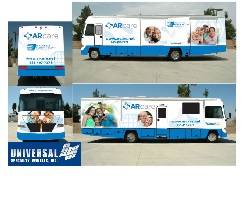 The four sides of ARcare's Mobile Unit